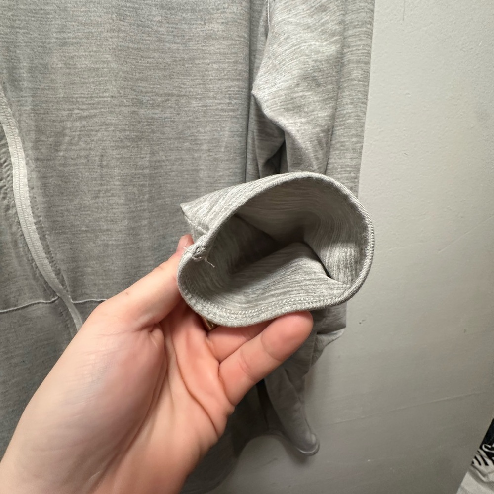 Hurley Light Gray Zip-Up Hoodie - Picture 5 of 9